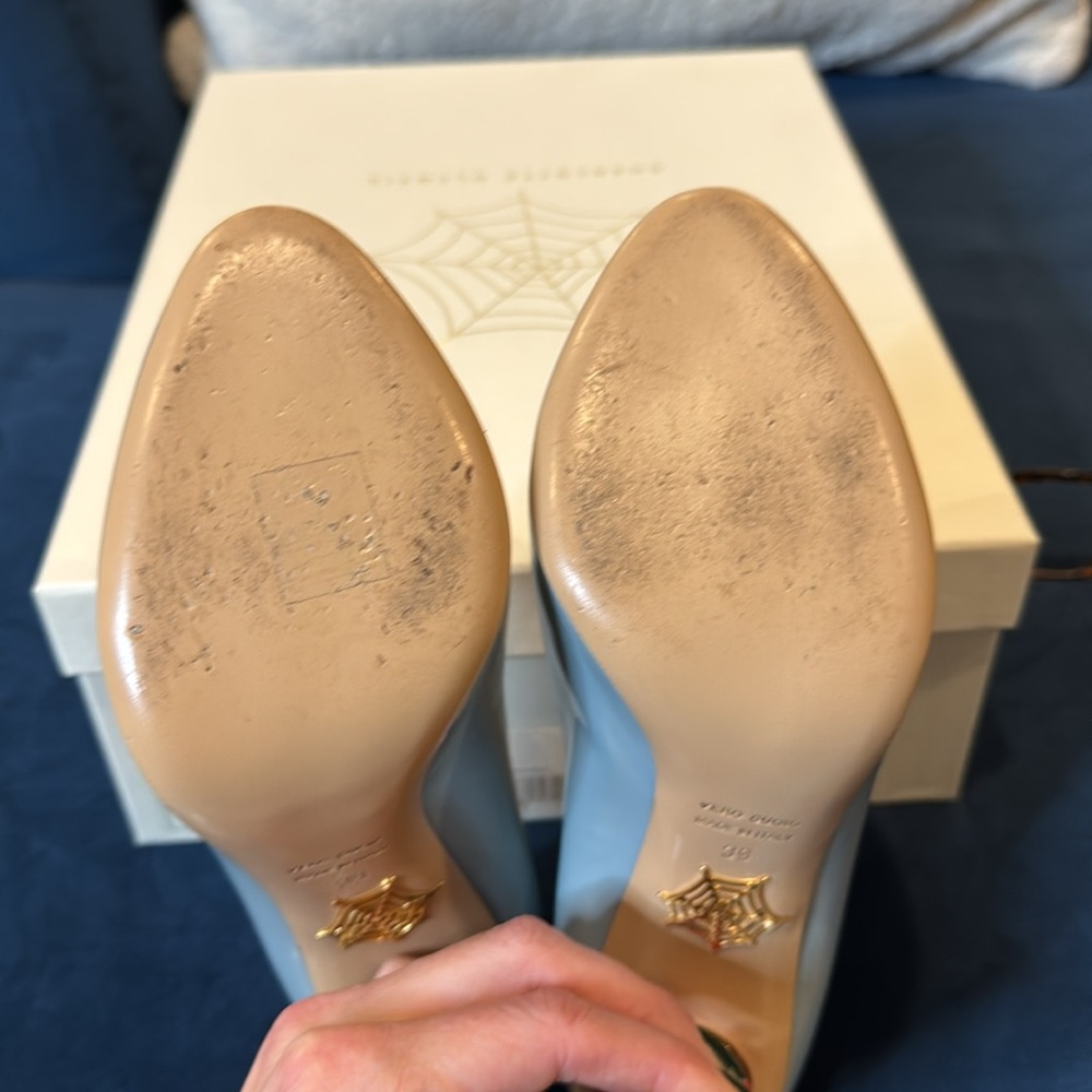 Collectors ITEM! Charlotte Olympicia baby blue heels - Picture 12 of 12